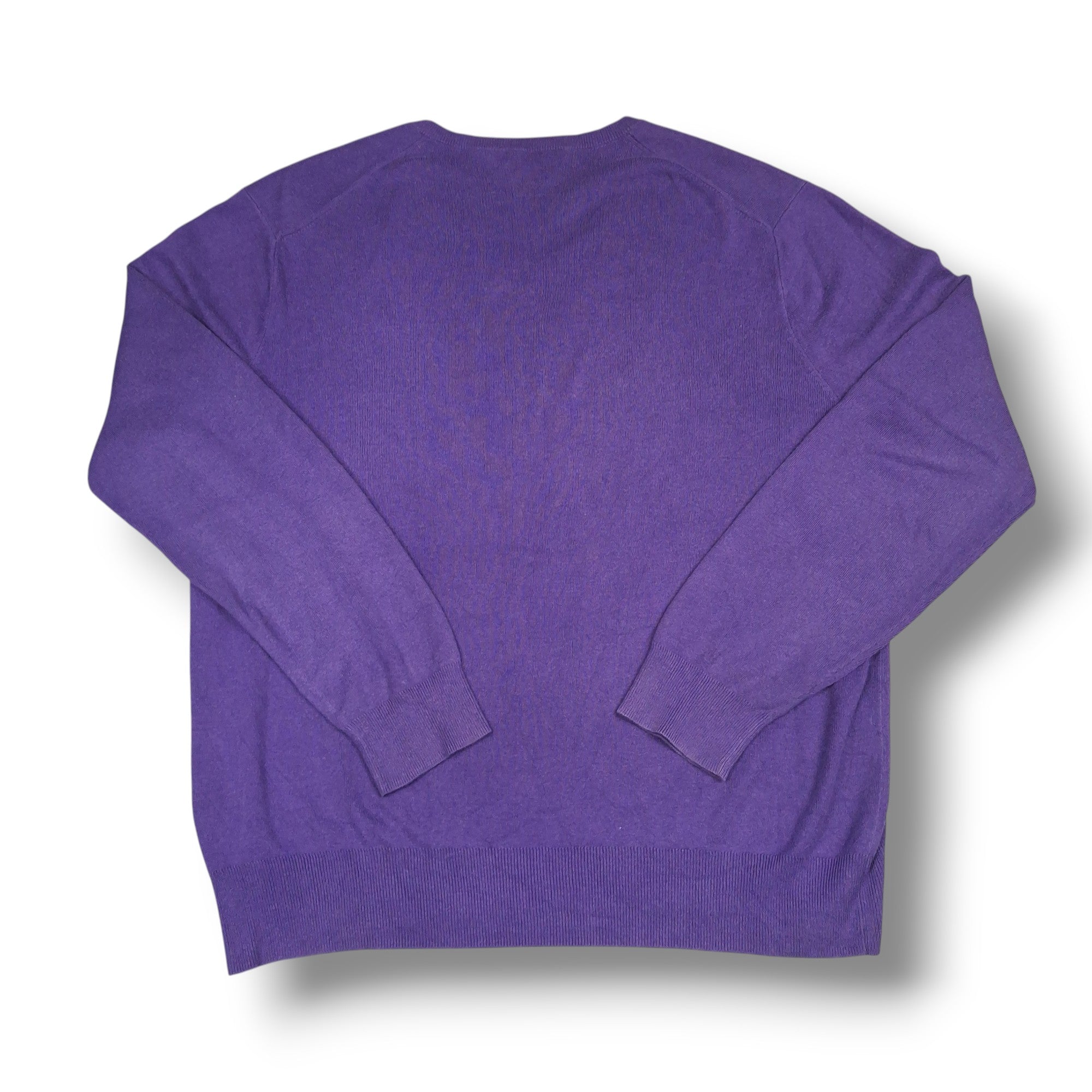 Purple Vintage Ralph Lauren V-Neck Knitwear (L)