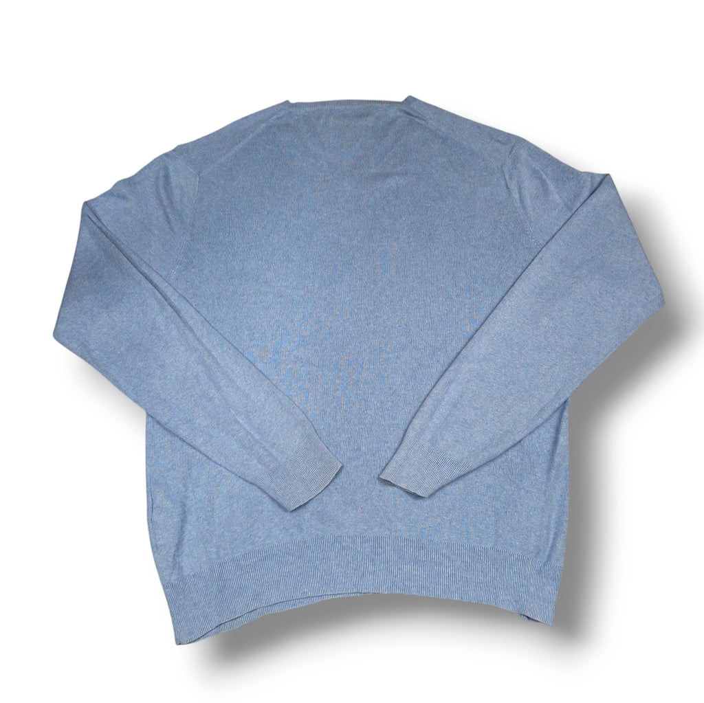 Light Blue Vintage Ralph Lauren V-Neck Knitwear (L)