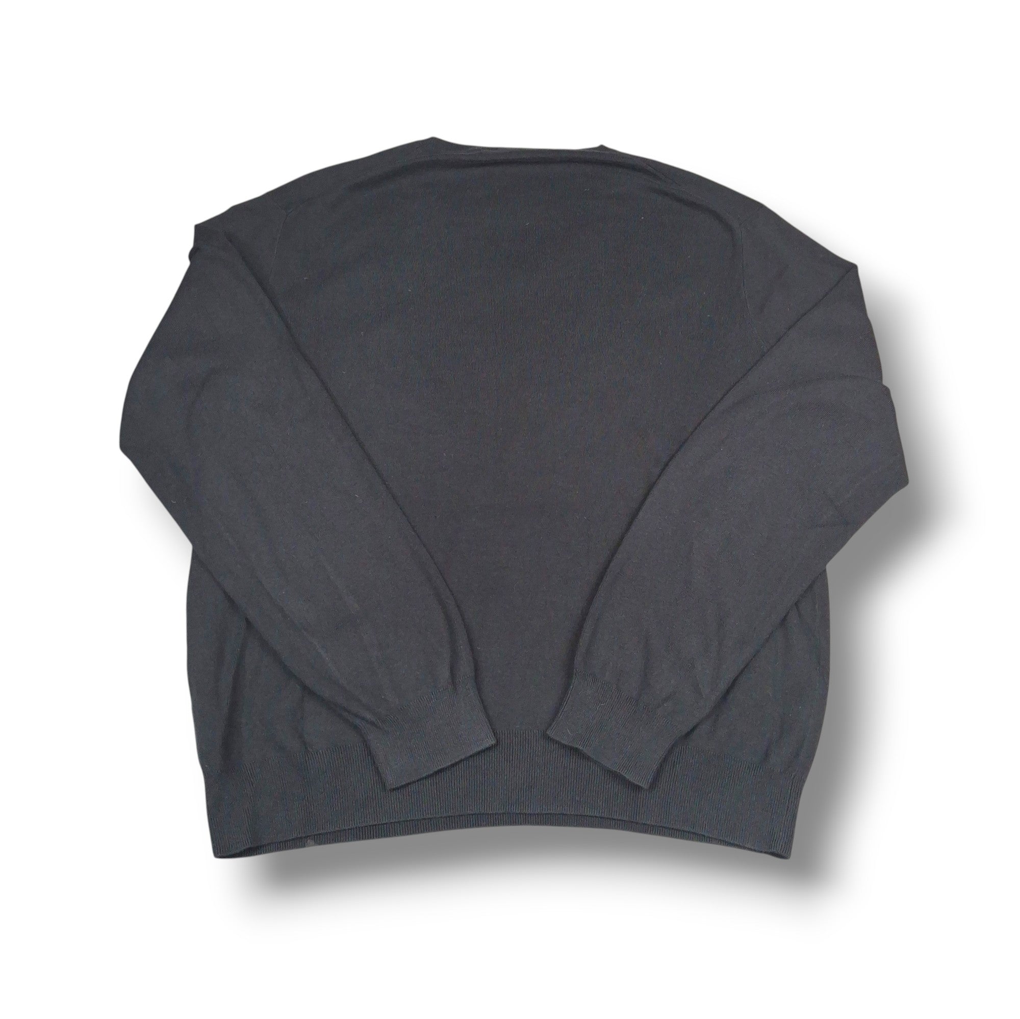 Black Vintage Ralph Lauren V-Neck Knitwear (XL)