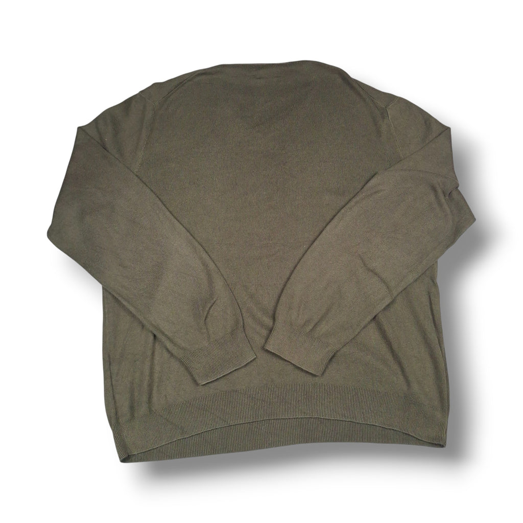 Olive Green Vintage Ralph Lauren V-Neck Knitwear (L)