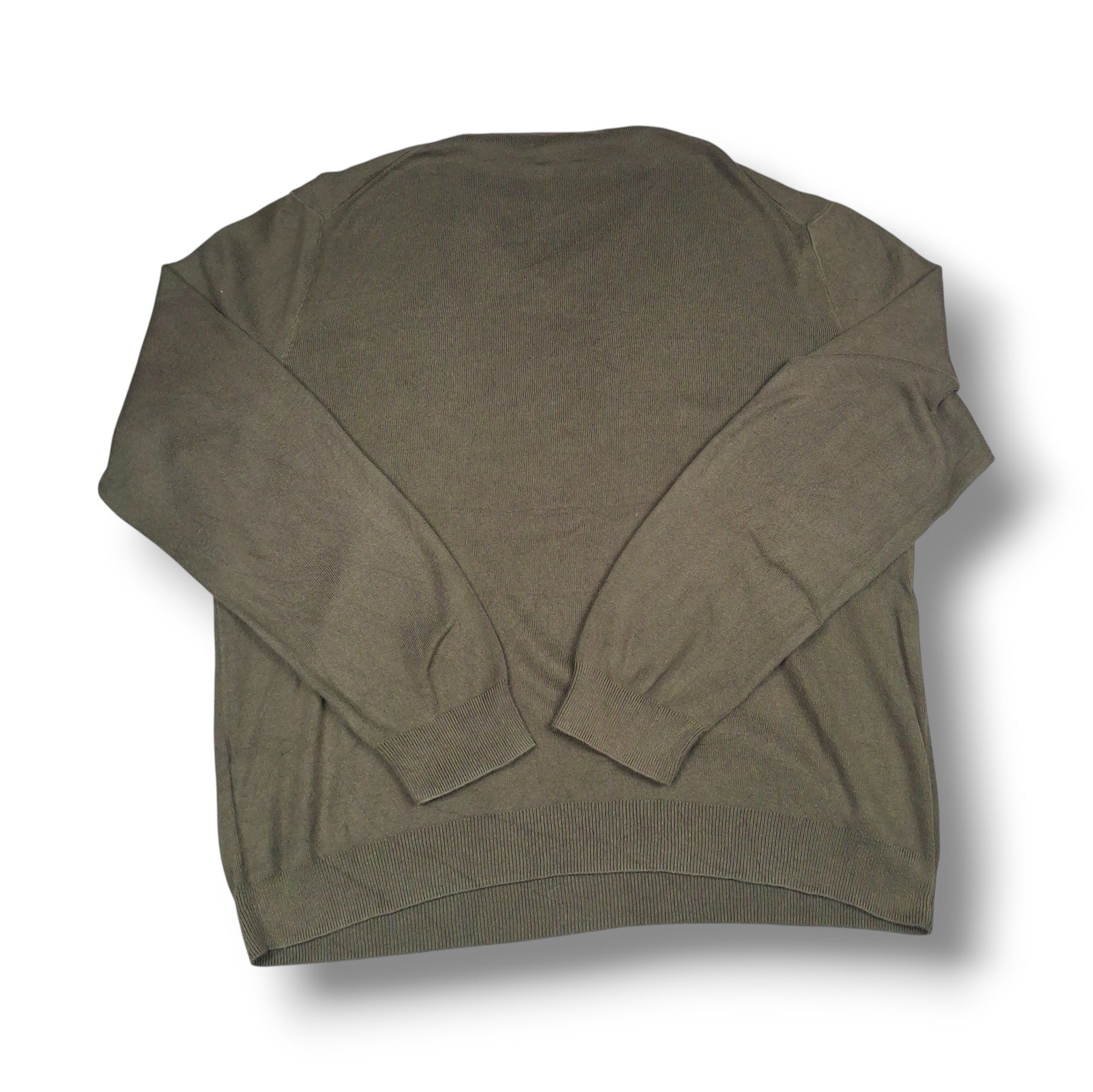 Olive Green Vintage Ralph Lauren V-Neck Knitwear (L)