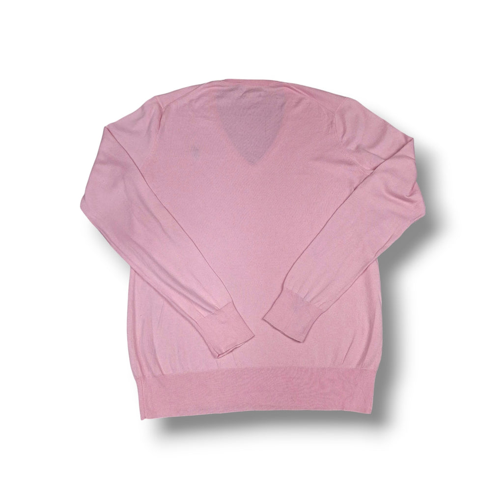 Pink Vintage Ralph Lauren V-Neck Knitwear (S)