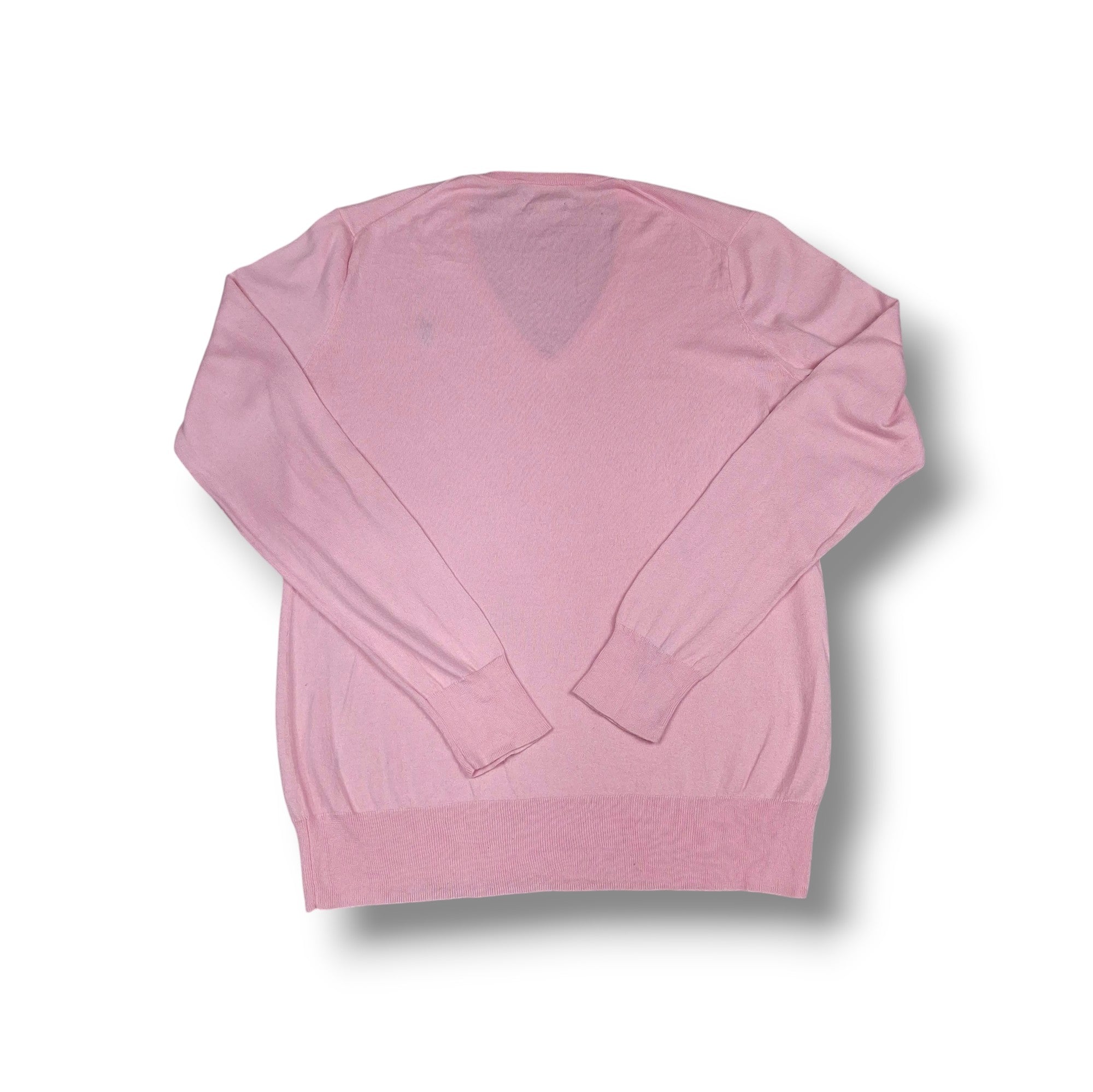 Pink Vintage Ralph Lauren V-Neck Knitwear (S)