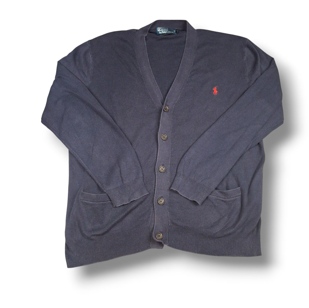 Navy Blue Ralph Lauren Cardigan (L)