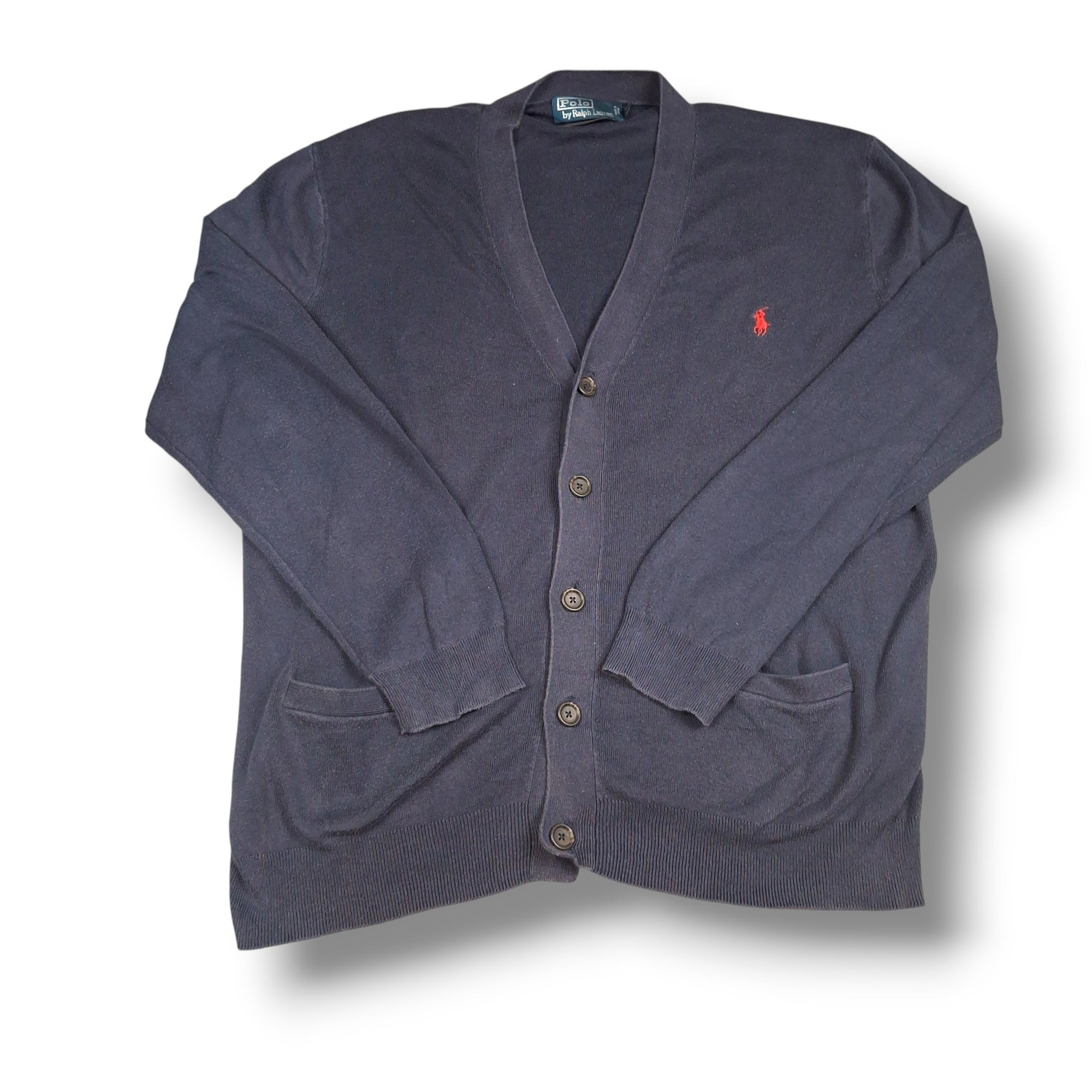 Navy Blue Ralph Lauren Cardigan (L)