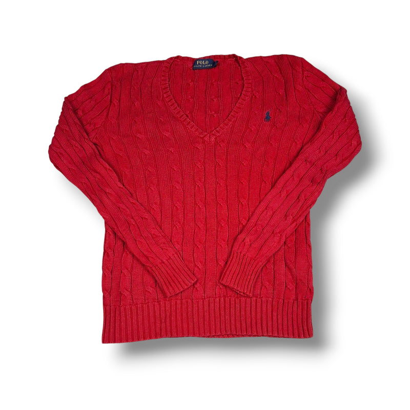 Red vintage Ralph Lauren Knitwear (XS)