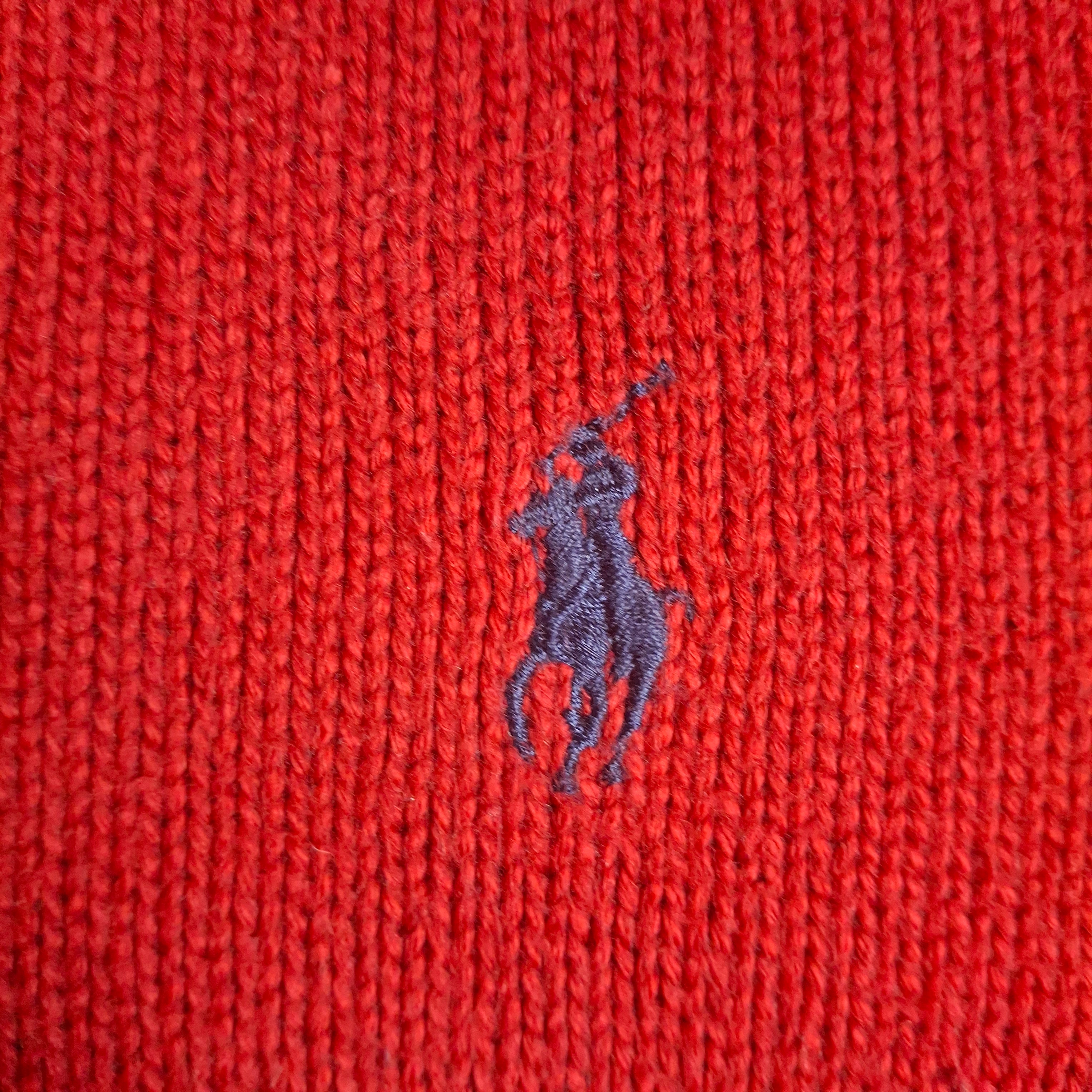 Red Ralph Lauren Vintage Knitwear Sweater (L)