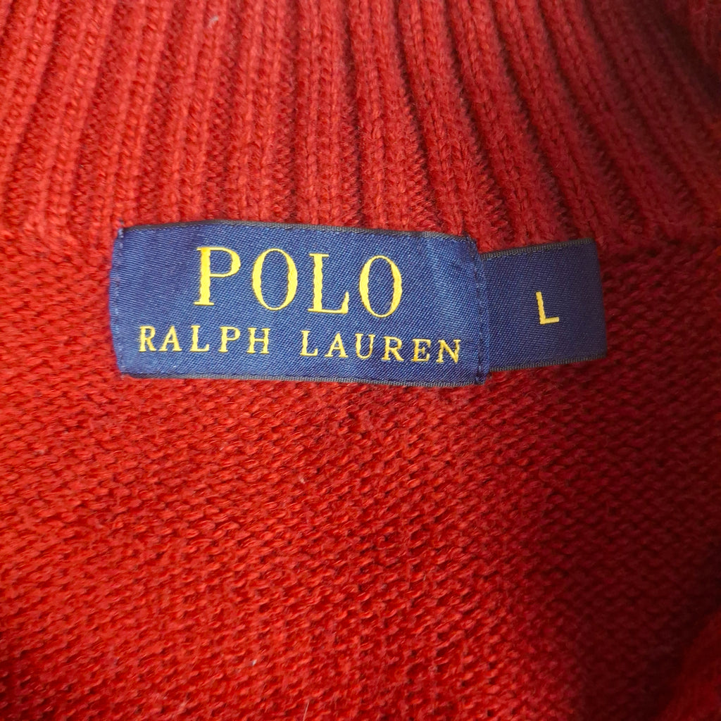 Red Ralph Lauren Vintage Knitwear Sweater (L)