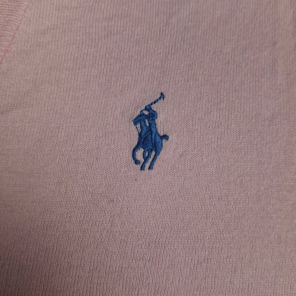 Pink Vintage Ralph Lauren V-Neck Knitwear (S)