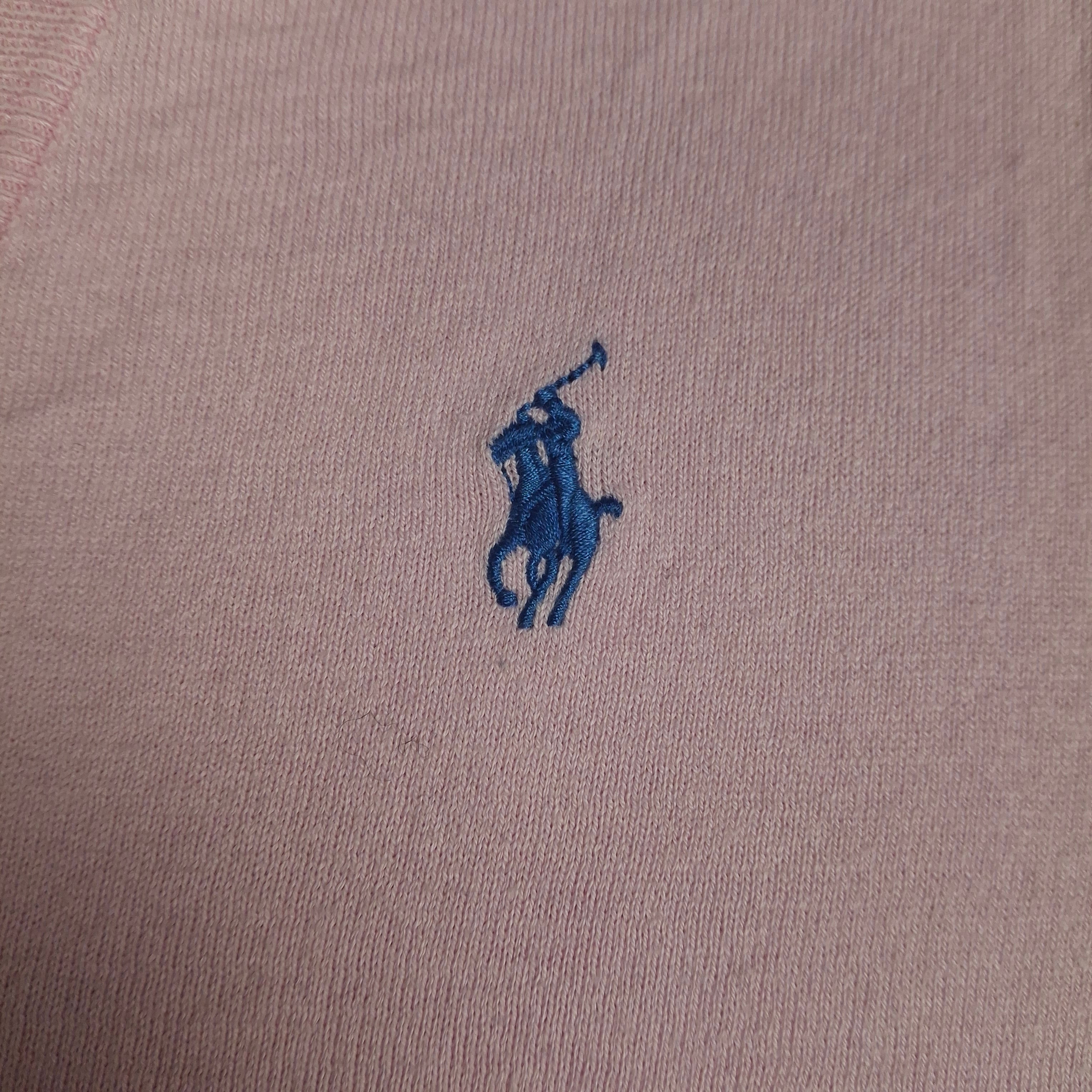 Pink Vintage Ralph Lauren V-Neck Knitwear (S)