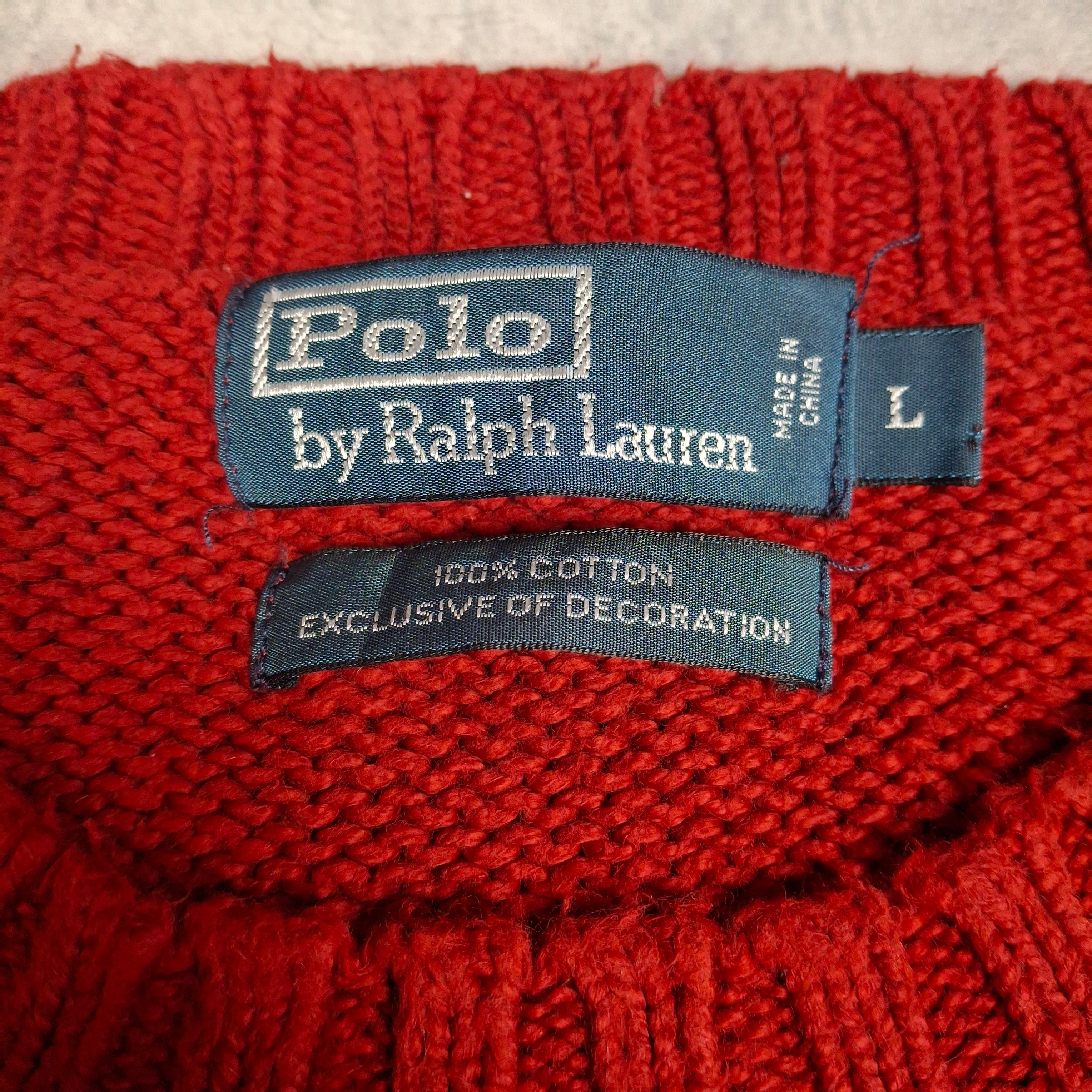 Red vintage Ralph Lauren (L)