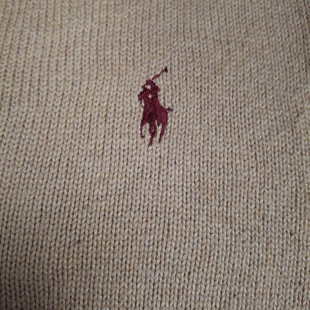 Beige vintage Ralph Lauren Knitwear (S)