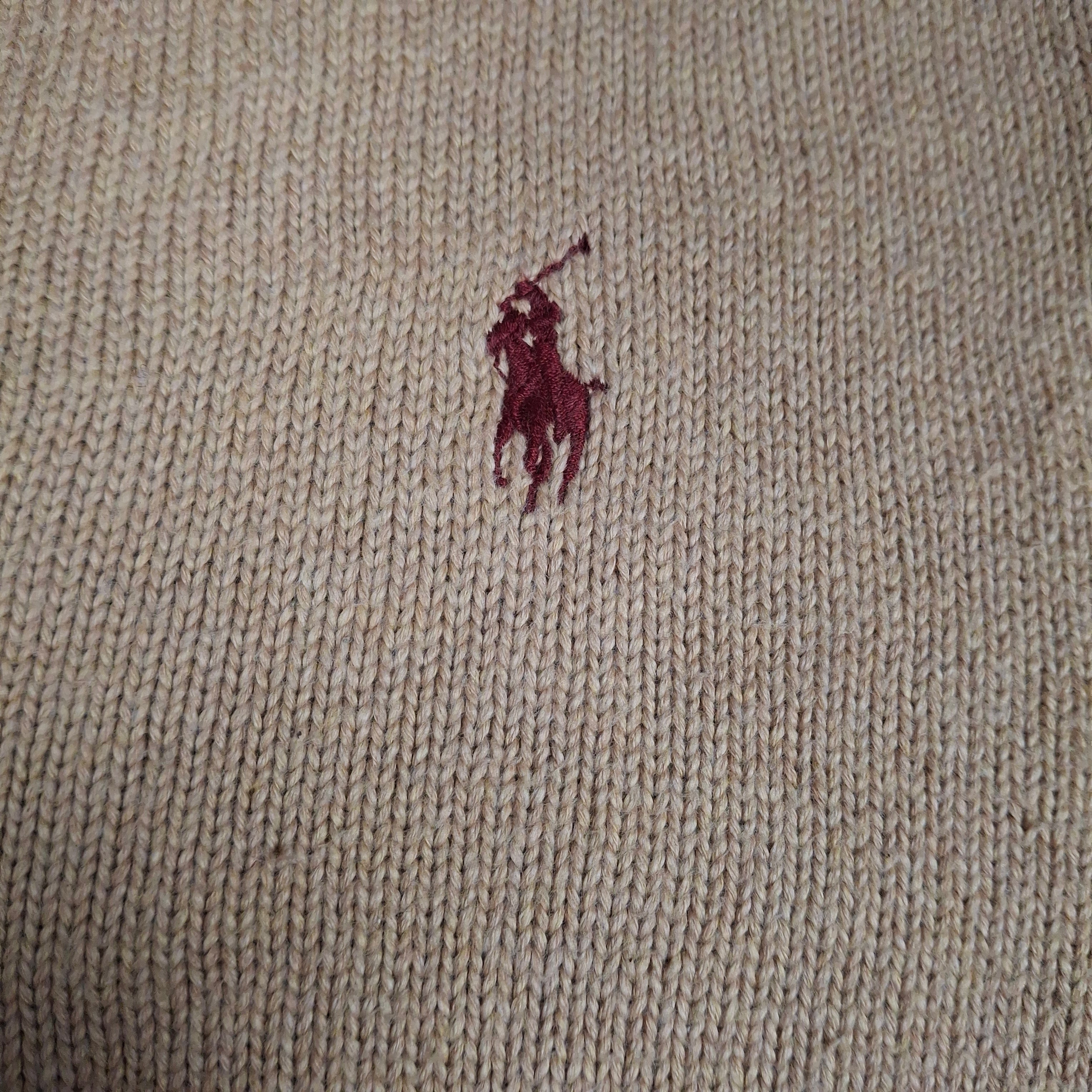 Beige vintage Ralph Lauren Knitwear (S)