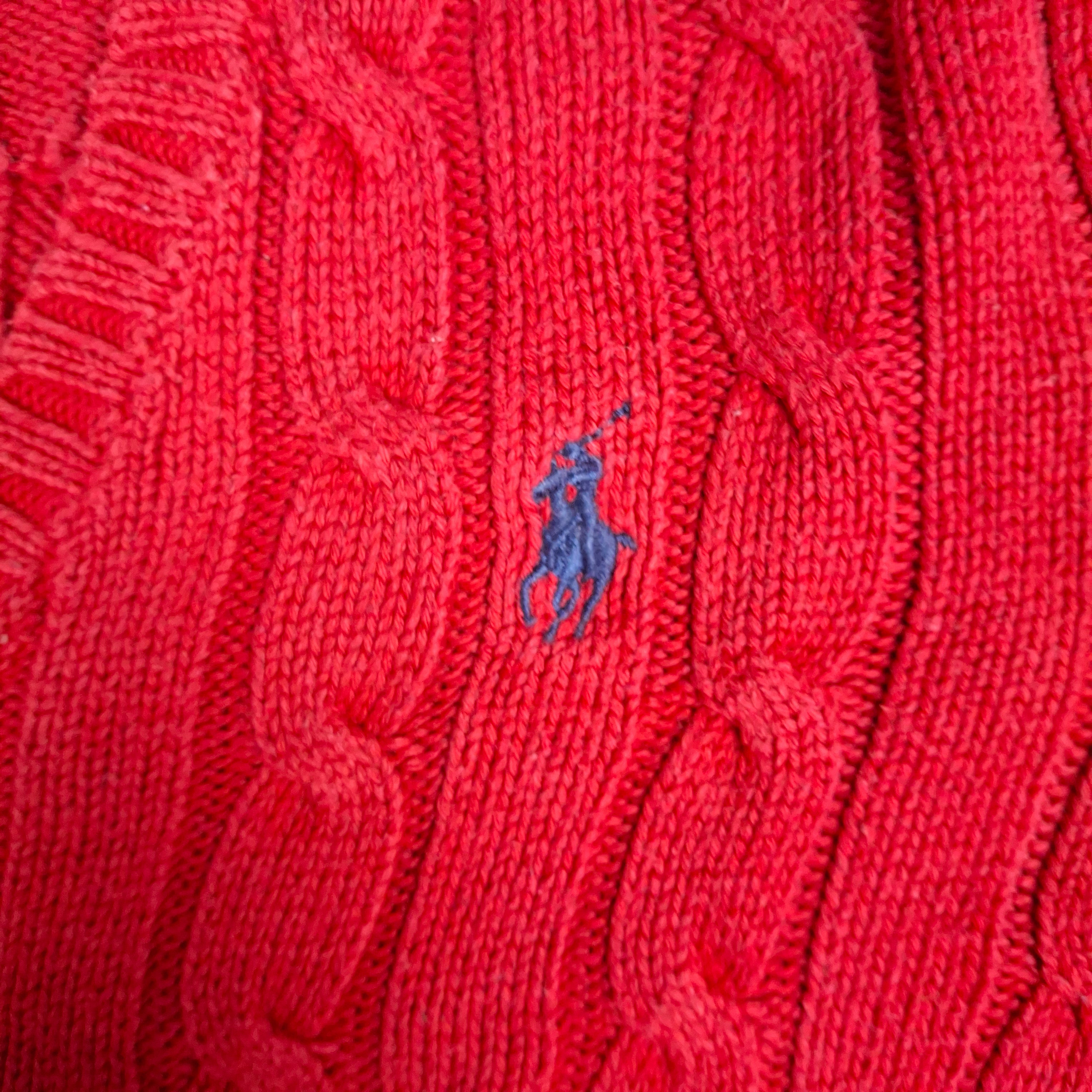 Red vintage Ralph Lauren Knitwear (XS)