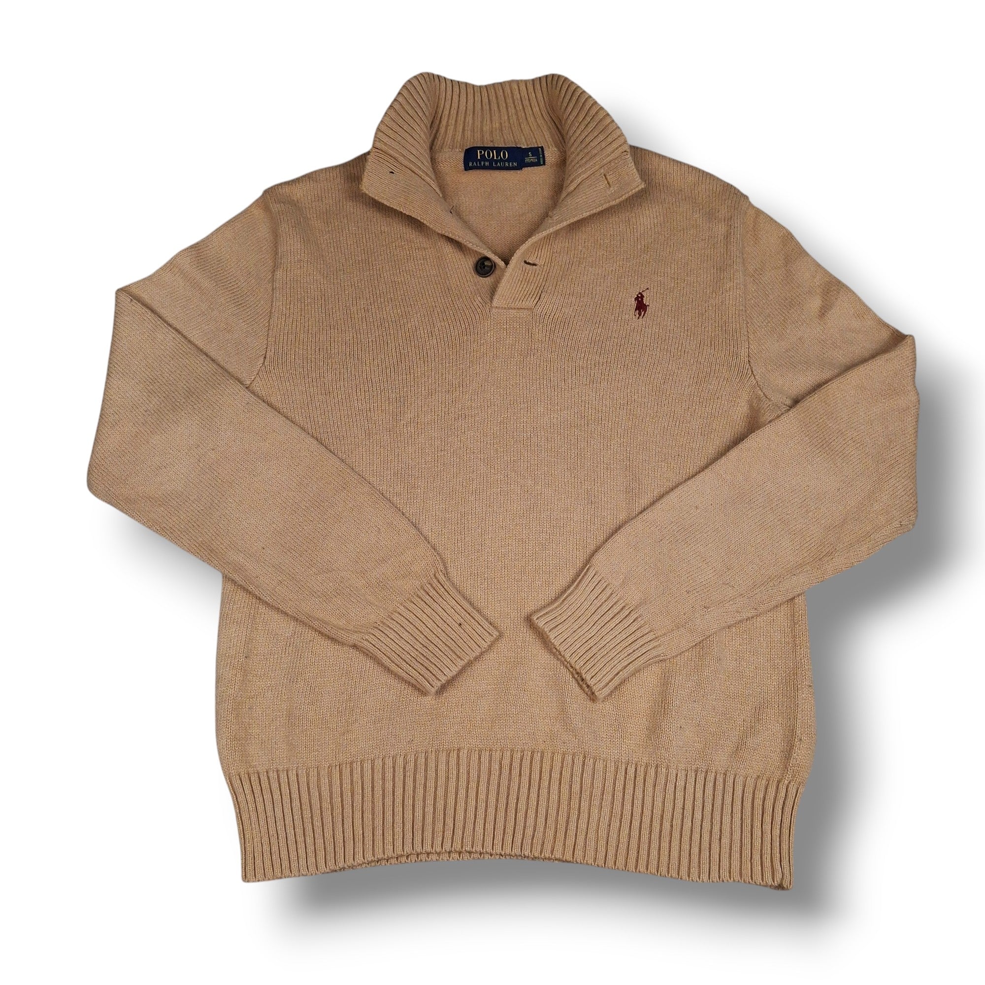 Beige vintage Ralph Lauren Knitwear (S)