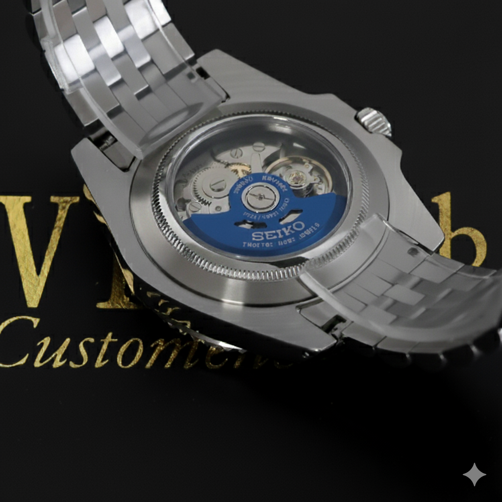 Ice Blue arabic seiko mod