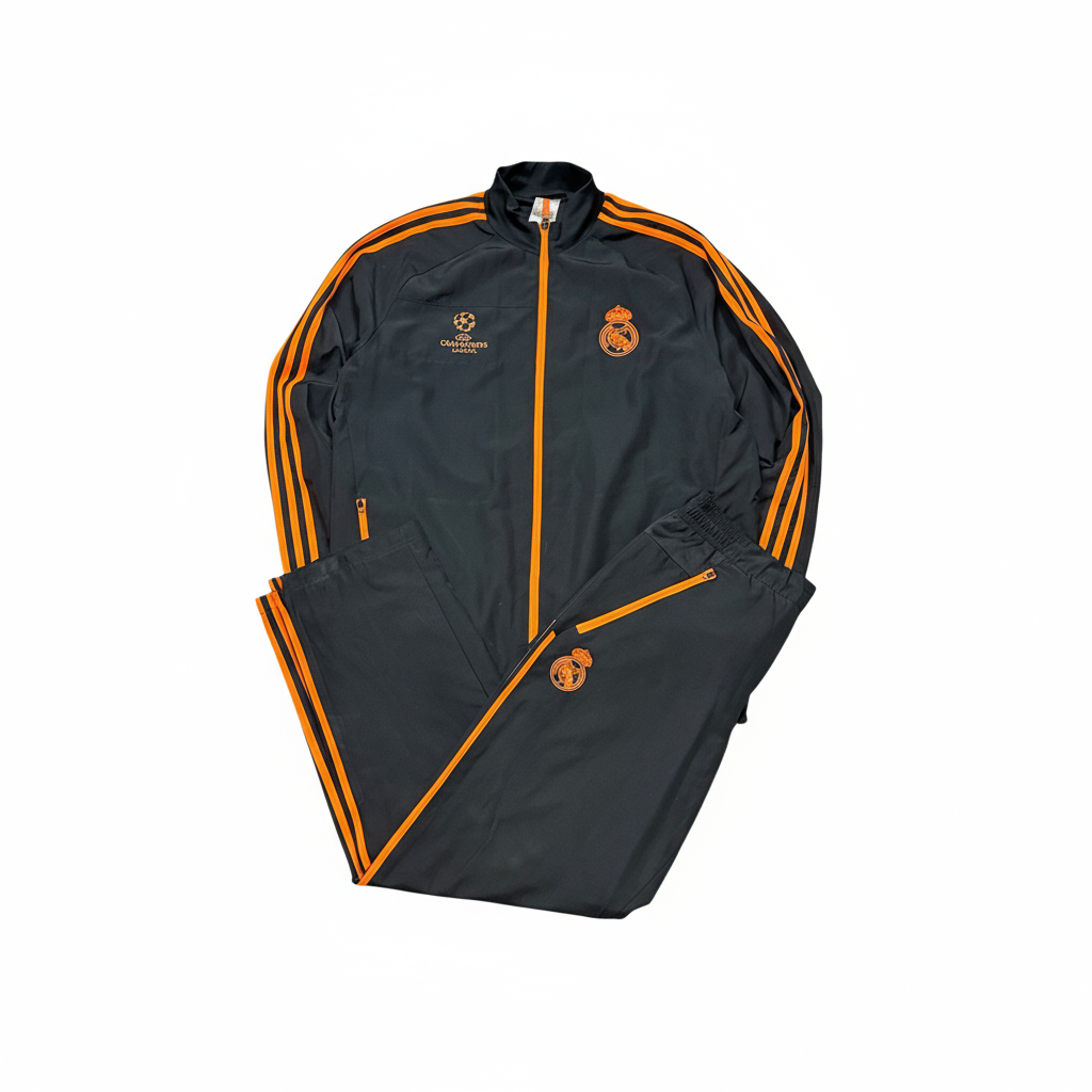 Real Madrid Tracksuit orange (L)